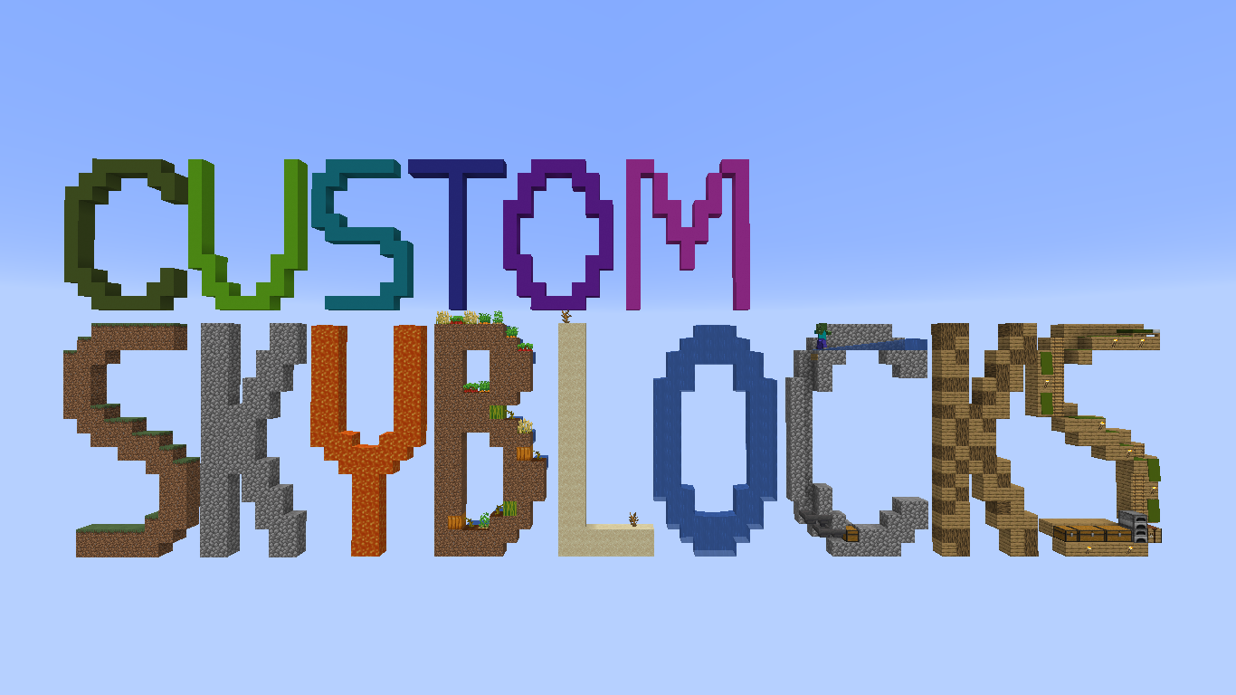 下载 Custom SkyBlocks 对于 Minecraft 1.14.4
